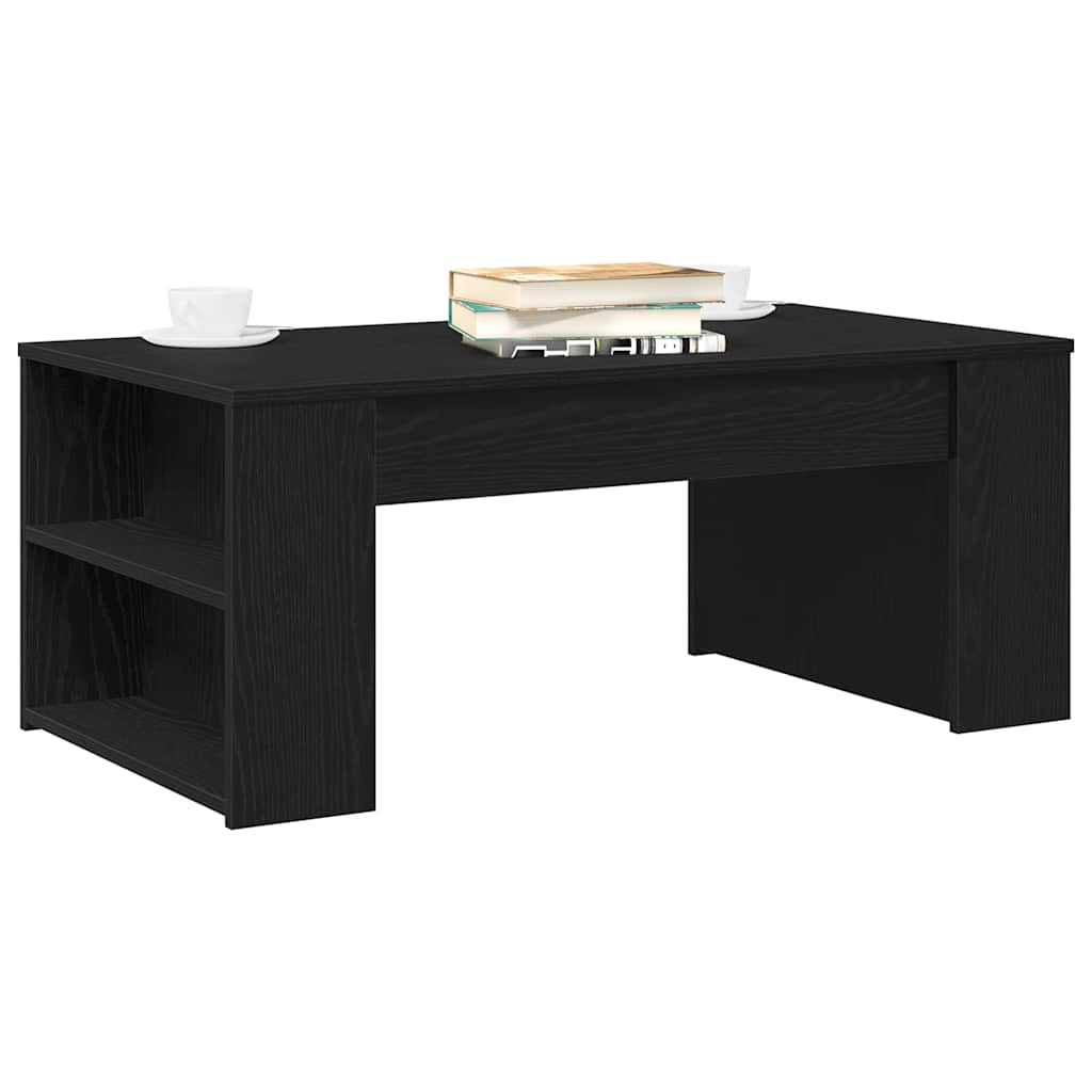 Sofabord Sort eg 102 x 55 x 42 cm Konstrueret træ