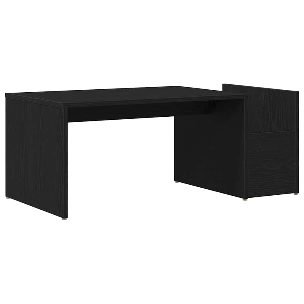 Sofabord Sort eg 90 x 45 x 35 cm Konstrueret træ