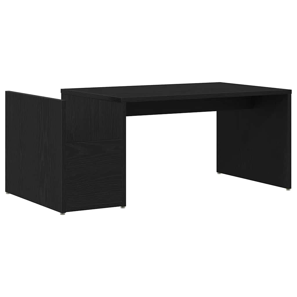 Sofabord Sort eg 90 x 45 x 35 cm Konstrueret træ