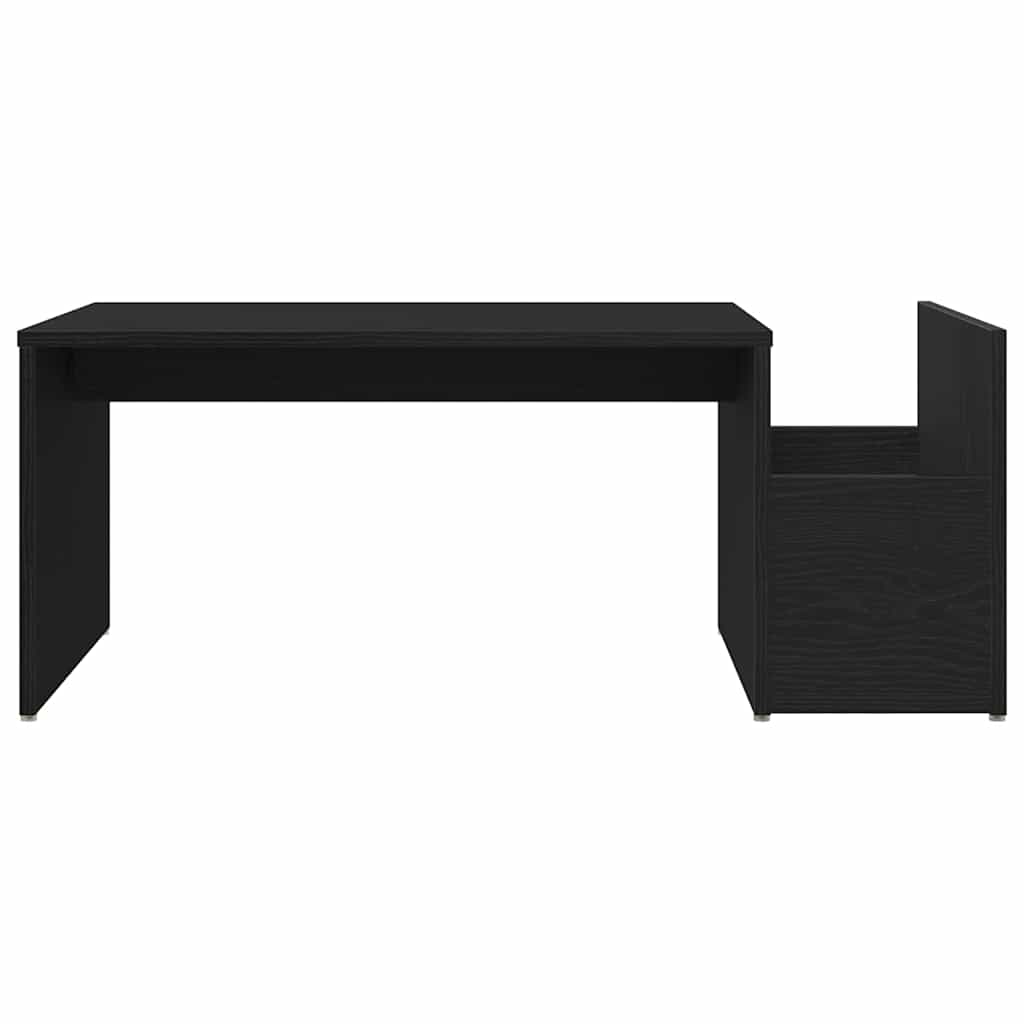 Sofabord Sort eg 90 x 45 x 35 cm Konstrueret træ
