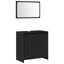 Badeværelsesskab Sort eg 60 x 33 x 60 cm Konstrueret træ