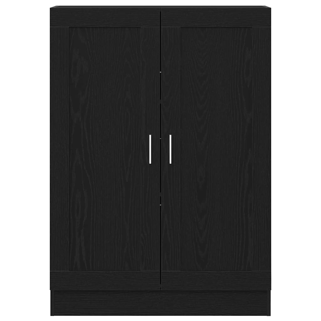 Bogskab 3 niveauer 82,5 x 30,5 x 115 cm Konstrueret træ Sort eg