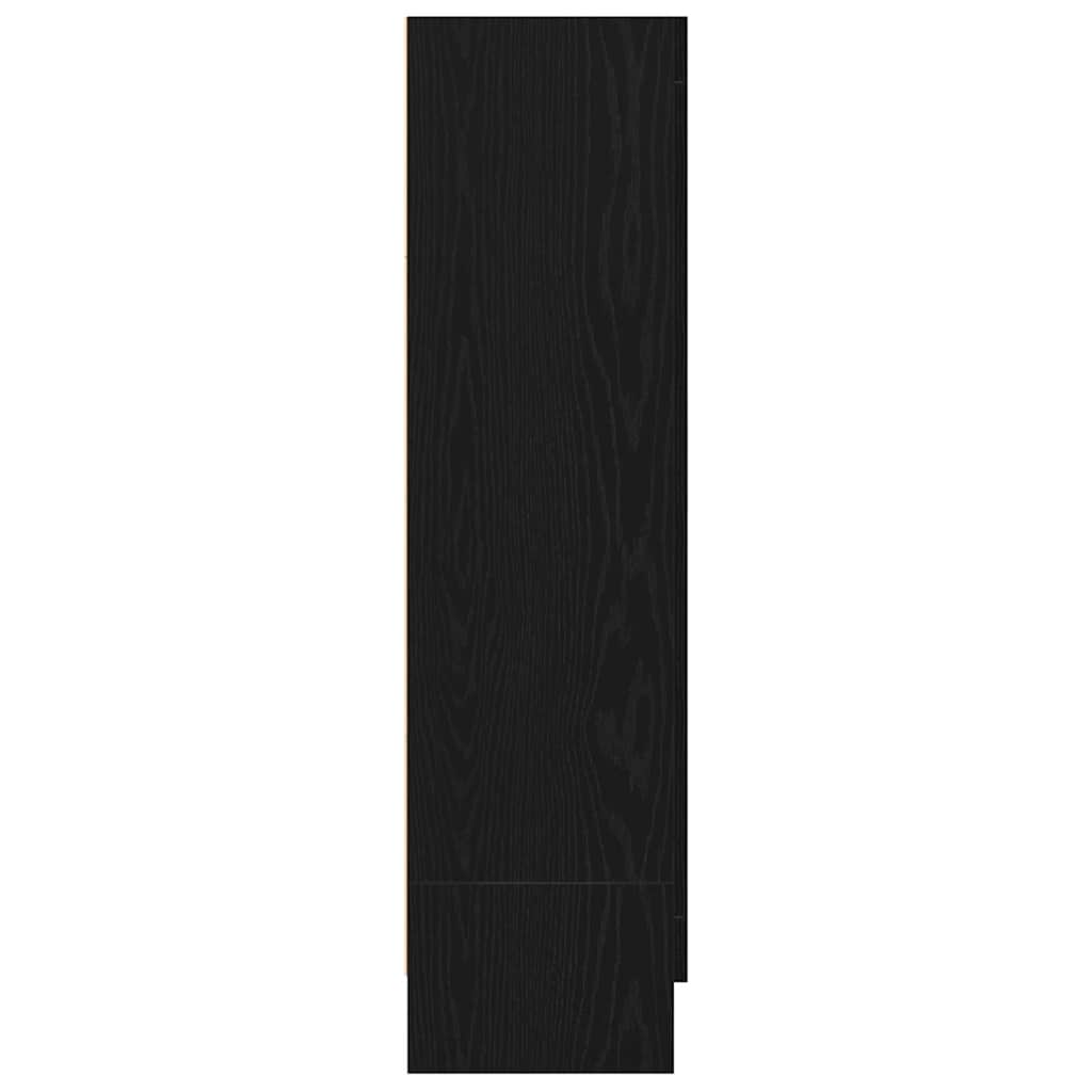 Bogskab 3 niveauer 82,5 x 30,5 x 115 cm Konstrueret træ Sort eg