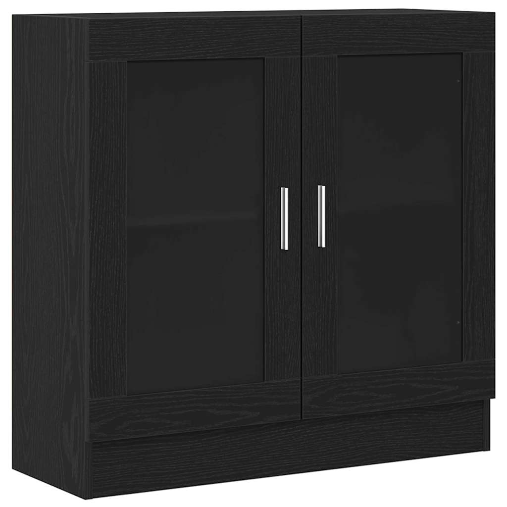 Bogskab 4 niveauer 82,5 x 30,5 x 80 cm Konstrueret træ Sort eg