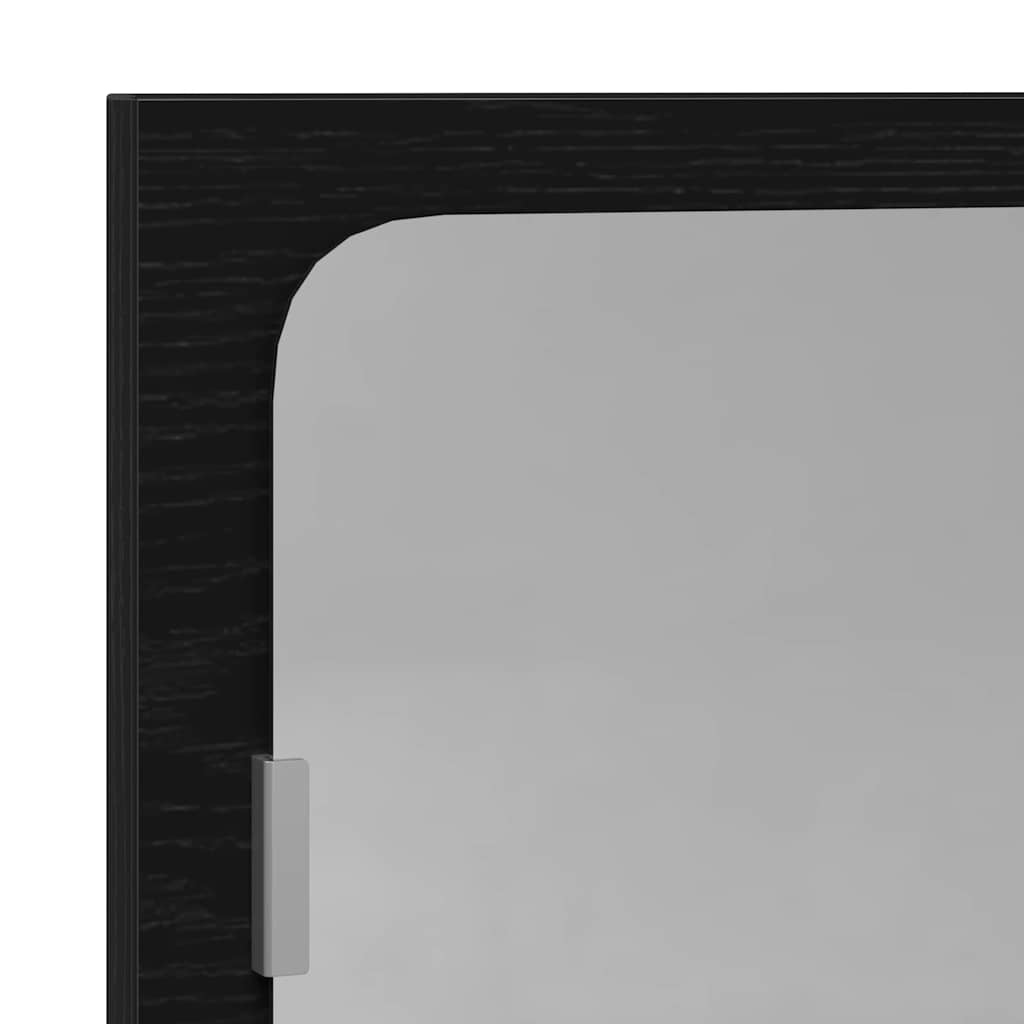 Spejlhylde Sort eg 90 x 10,5 x 37 cm Konstrueret træ