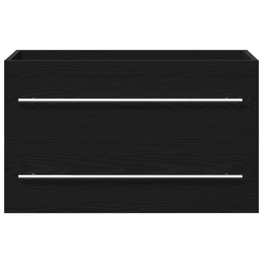 underskab til håndvask 80x38,5x48 cm konstrueret træ sort-eg