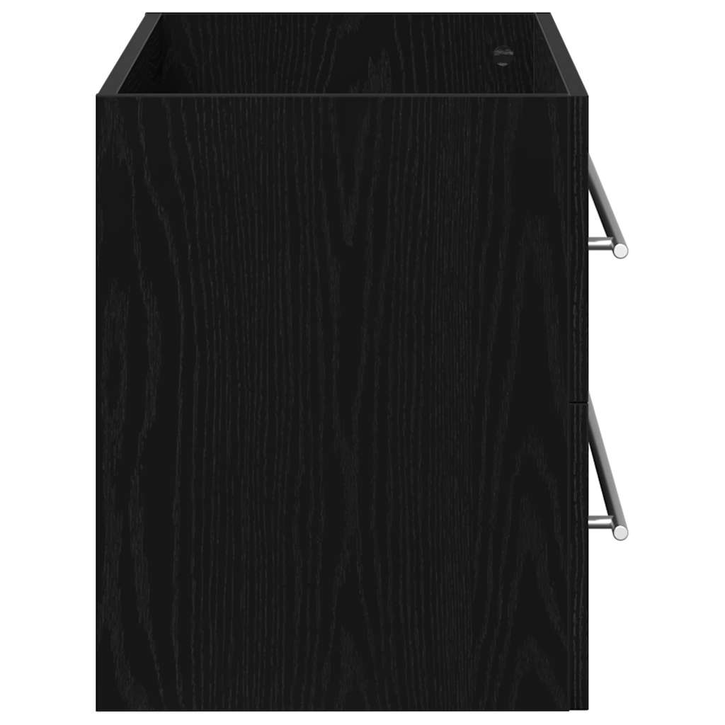 underskab til håndvask 80x38,5x48 cm konstrueret træ sort-eg