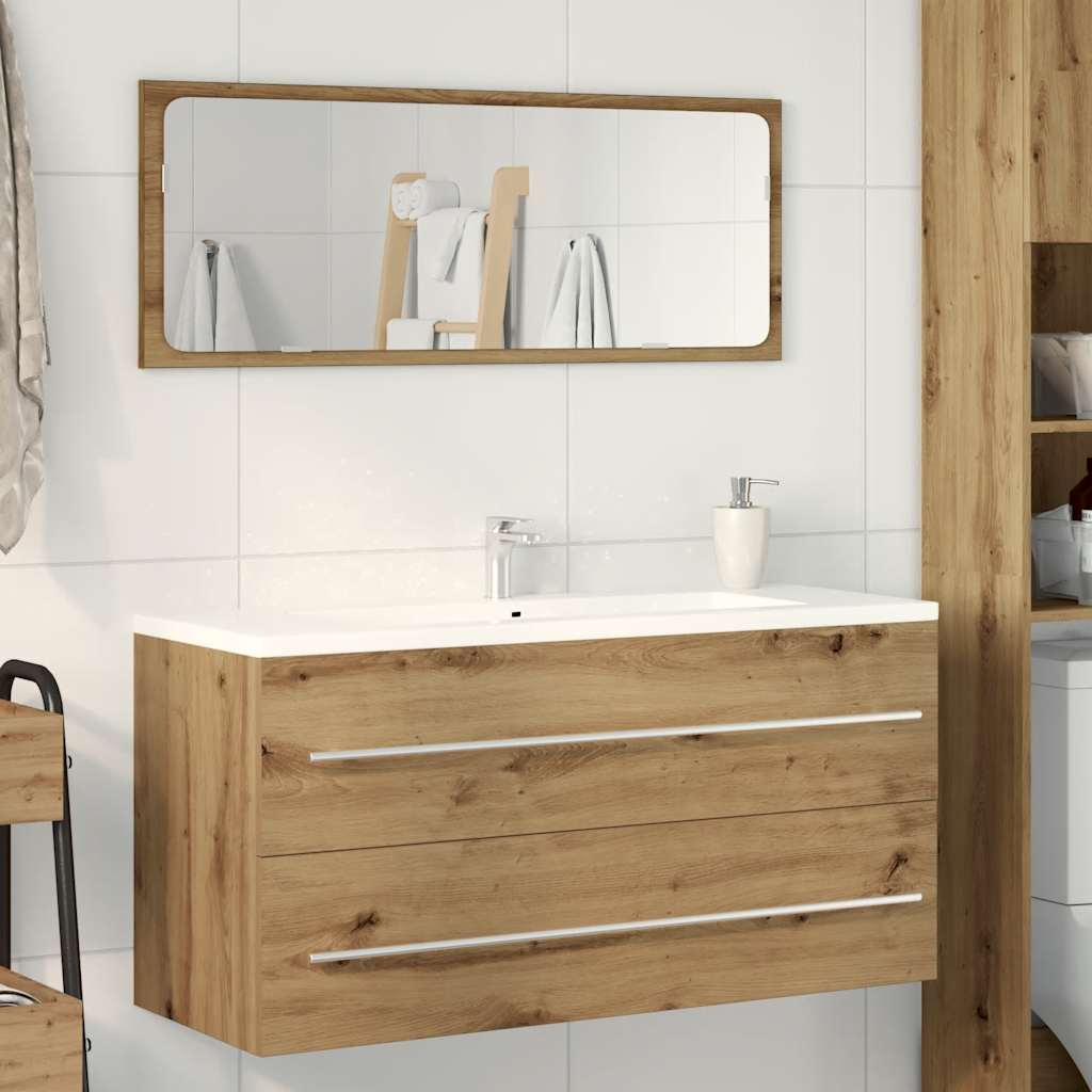 underskab til håndvask 100x38,5x48 cm konstrueret træ kunsteg