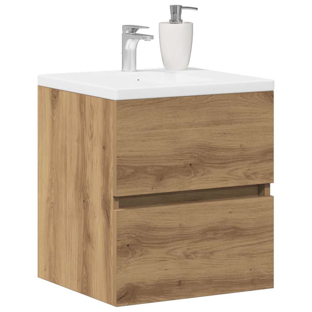 underskab til håndvask 41x38,5x45 cm konstrueret træ kunsteg