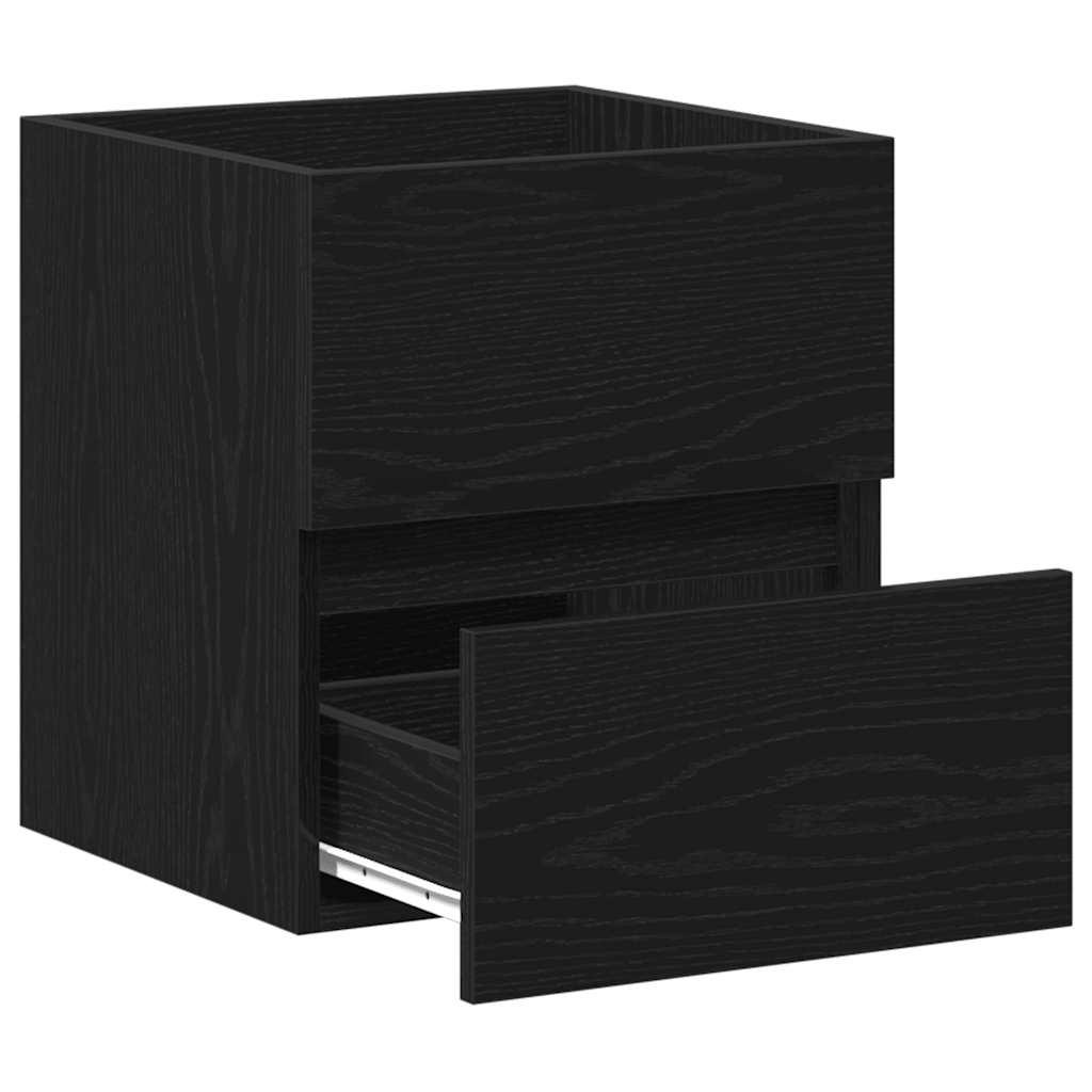 underskab til håndvask 41x38,5x45 cm konstrueret træ sort-eg