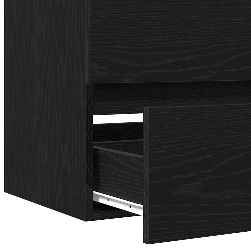 underskab til håndvask 41x38,5x45 cm konstrueret træ sort-eg