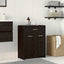 Badeværelsesskab Sort eg 60 x 33 x 80 cm Konstrueret træ