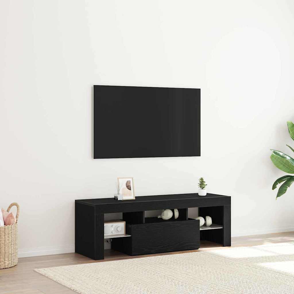 TV-skab 120 x 35 x 40 cm Sort eg Konstrueret træ