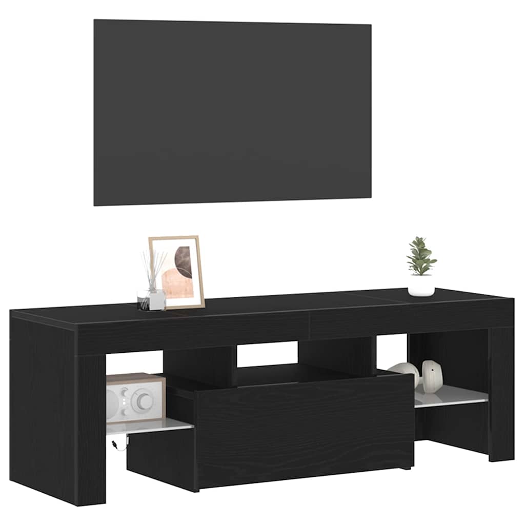 TV-skab 120 x 35 x 40 cm Sort eg Konstrueret træ