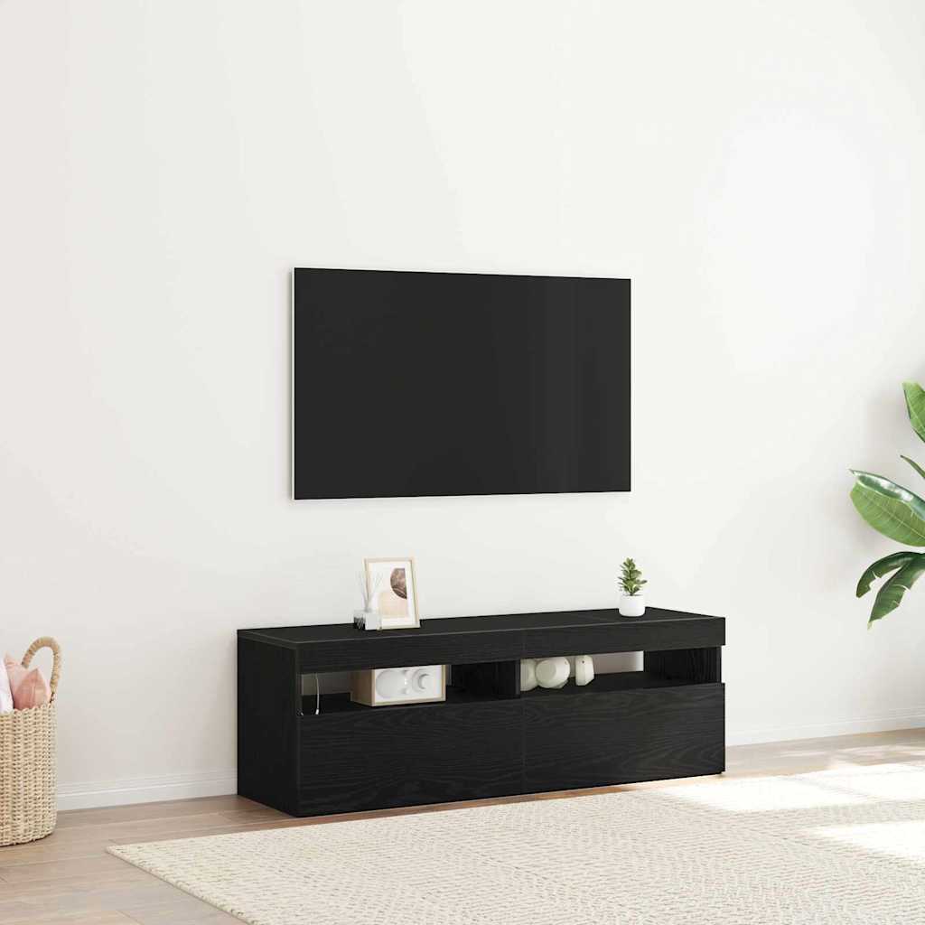 TV-skab 120 x 35 x 40 cm Sort eg Konstrueret træ