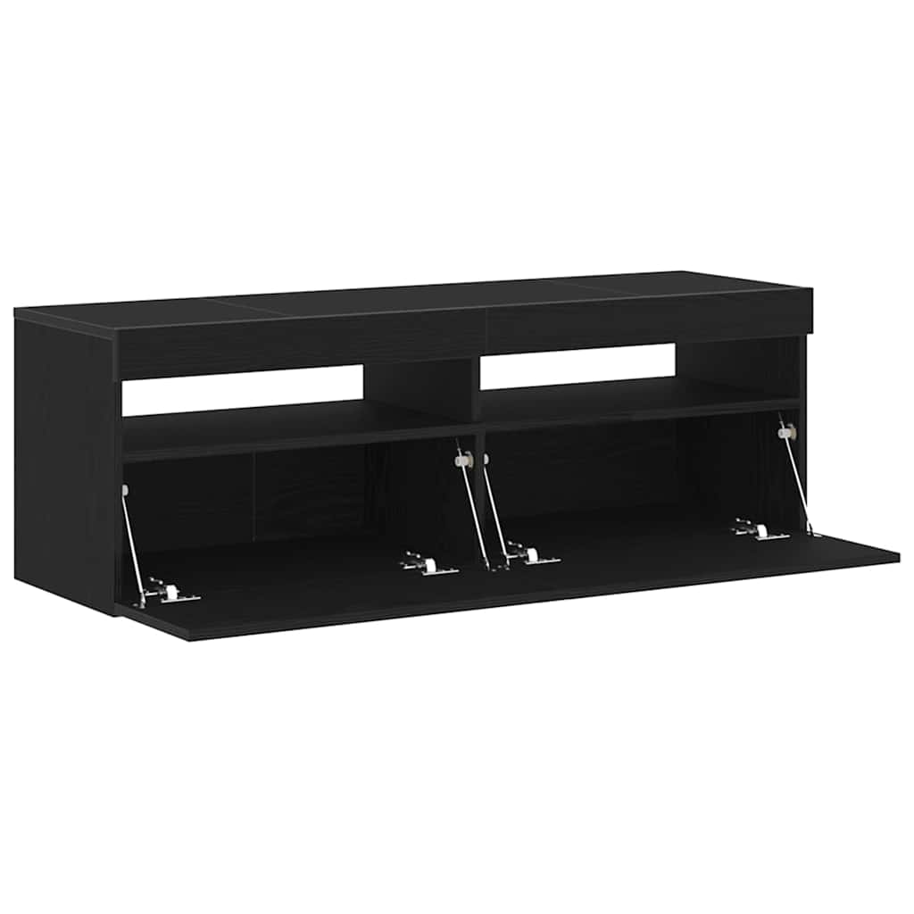 TV-skab 120 x 35 x 40 cm Sort eg Konstrueret træ