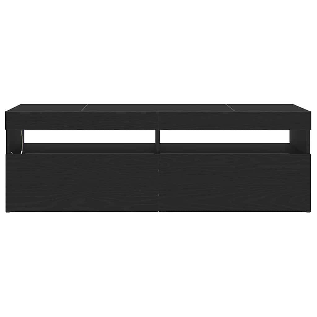 TV-skab 120 x 35 x 40 cm Sort eg Konstrueret træ