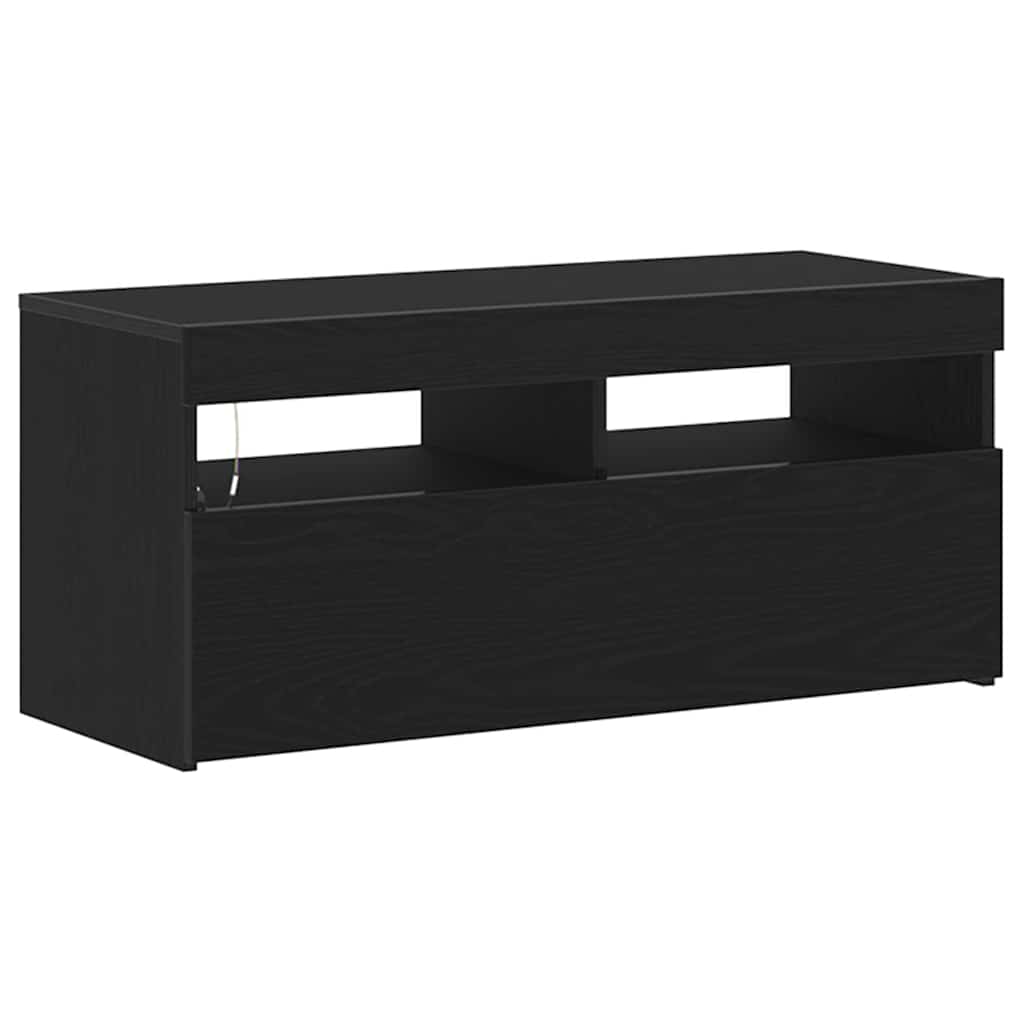 TV-skab 90 x 35 x 40 cm Sort eg Konstrueret træ