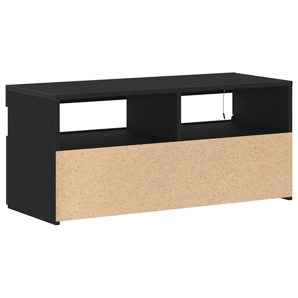TV-skab 90 x 35 x 40 cm Sort eg Konstrueret træ