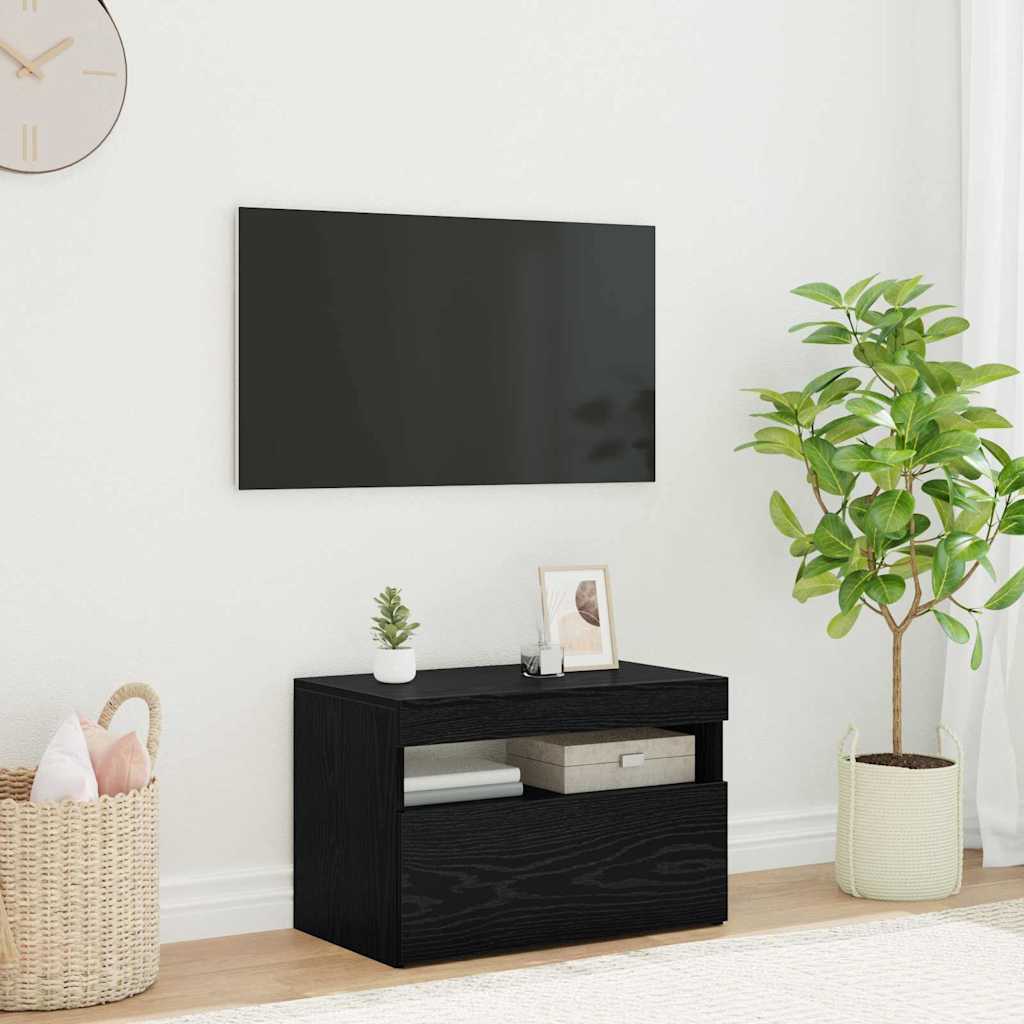 TV-skab 60 x 35 x 40 cm Sort eg Konstrueret træ