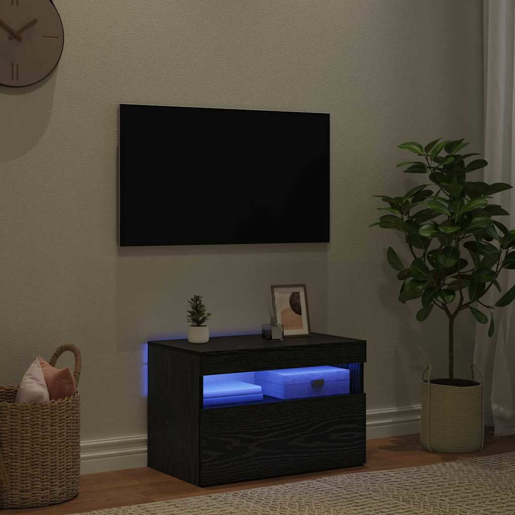 TV-skab 60 x 35 x 40 cm Sort eg Konstrueret træ