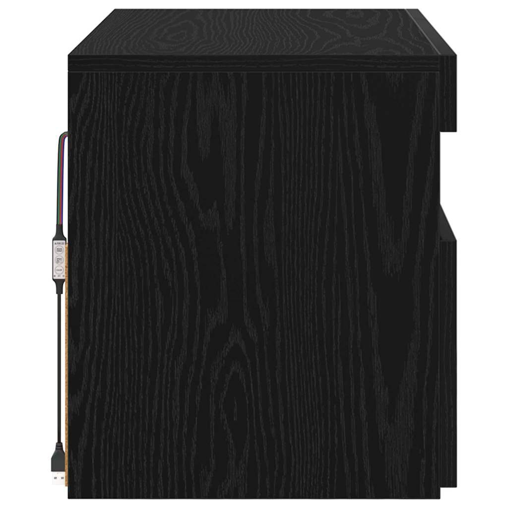 TV-skab 60 x 35 x 40 cm Sort eg Konstrueret træ