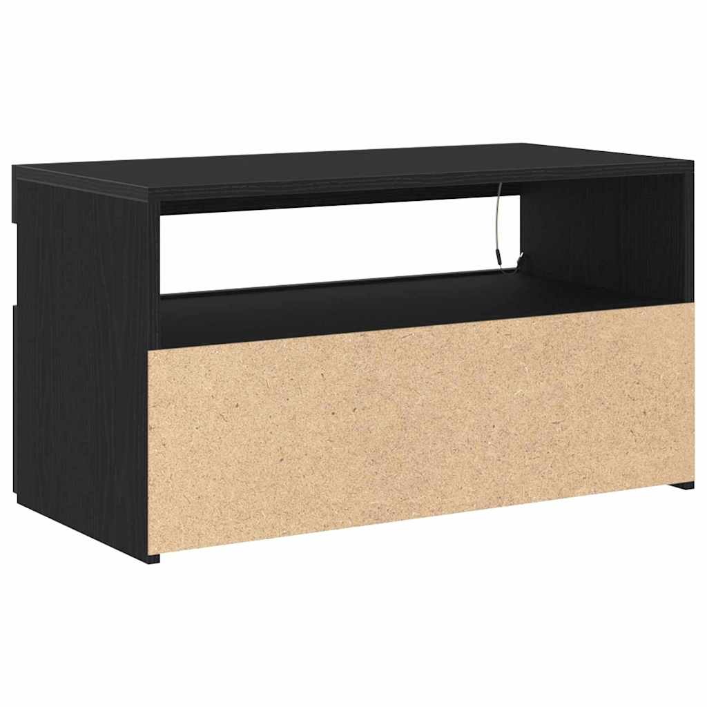 TV-skab 75 x 35 x 40 cm Sort eg Konstrueret træ