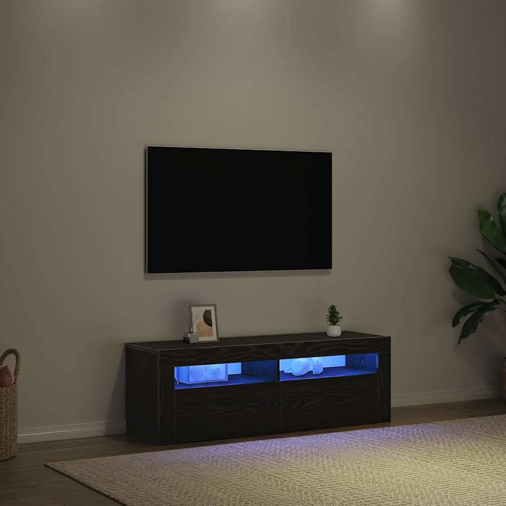 TV-skab 120 x 35 x 40 cm Sort eg Konstrueret træ
