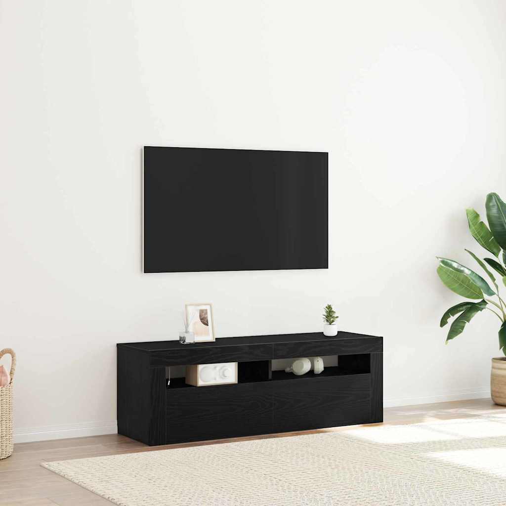 TV-skab 120 x 35 x 40 cm Sort eg Konstrueret træ