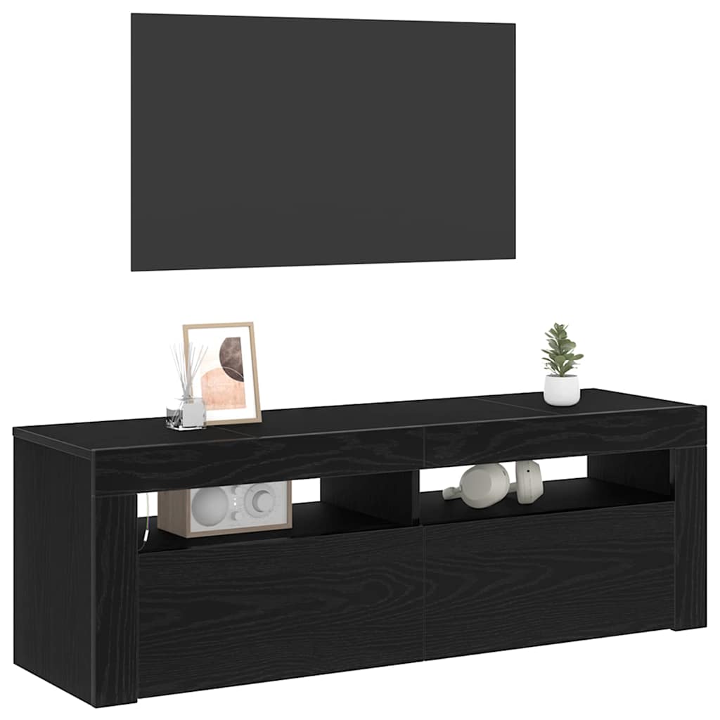 TV-skab 120 x 35 x 40 cm Sort eg Konstrueret træ
