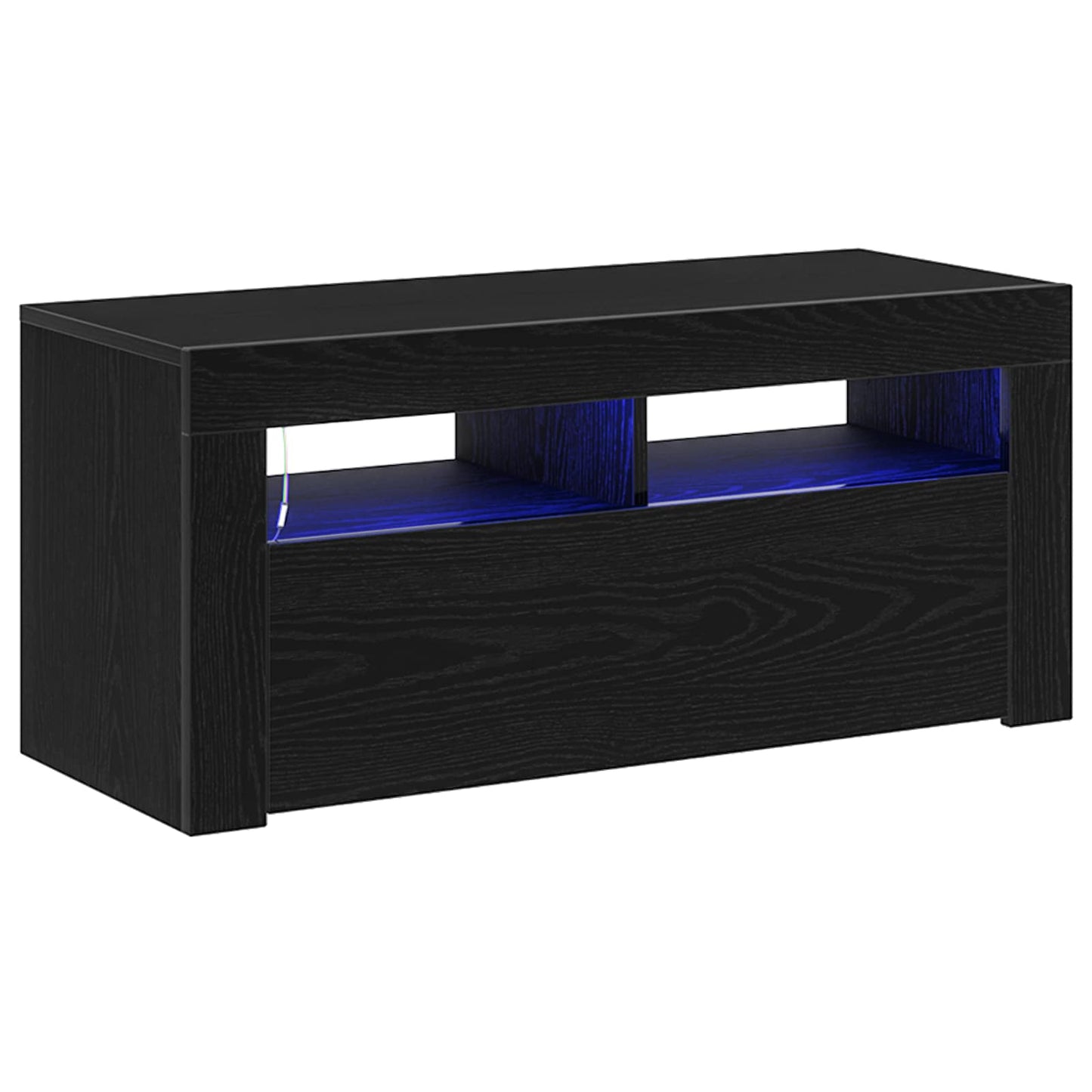 TV-skab 90 x 35 x 40 cm Sort eg Konstrueret træ