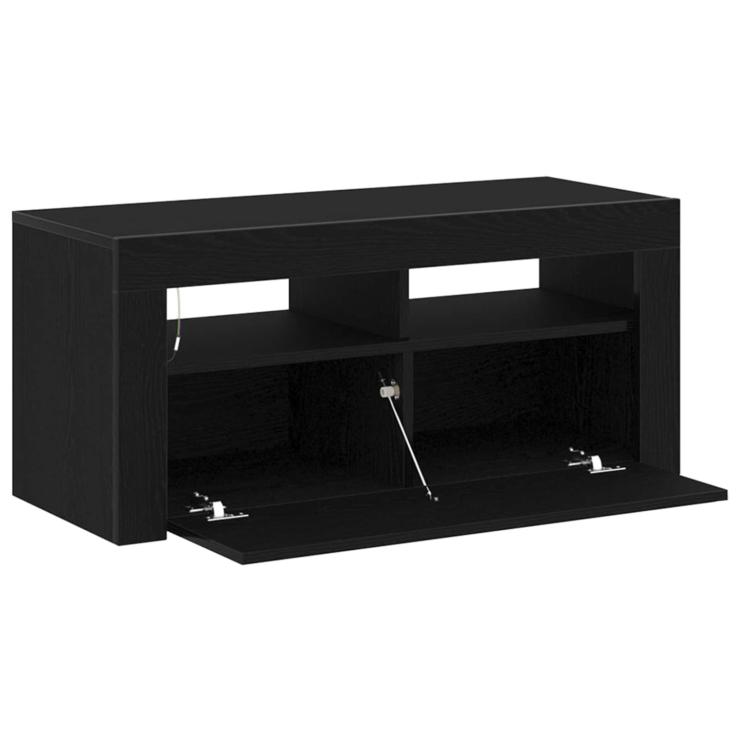 TV-skab 90 x 35 x 40 cm Sort eg Konstrueret træ