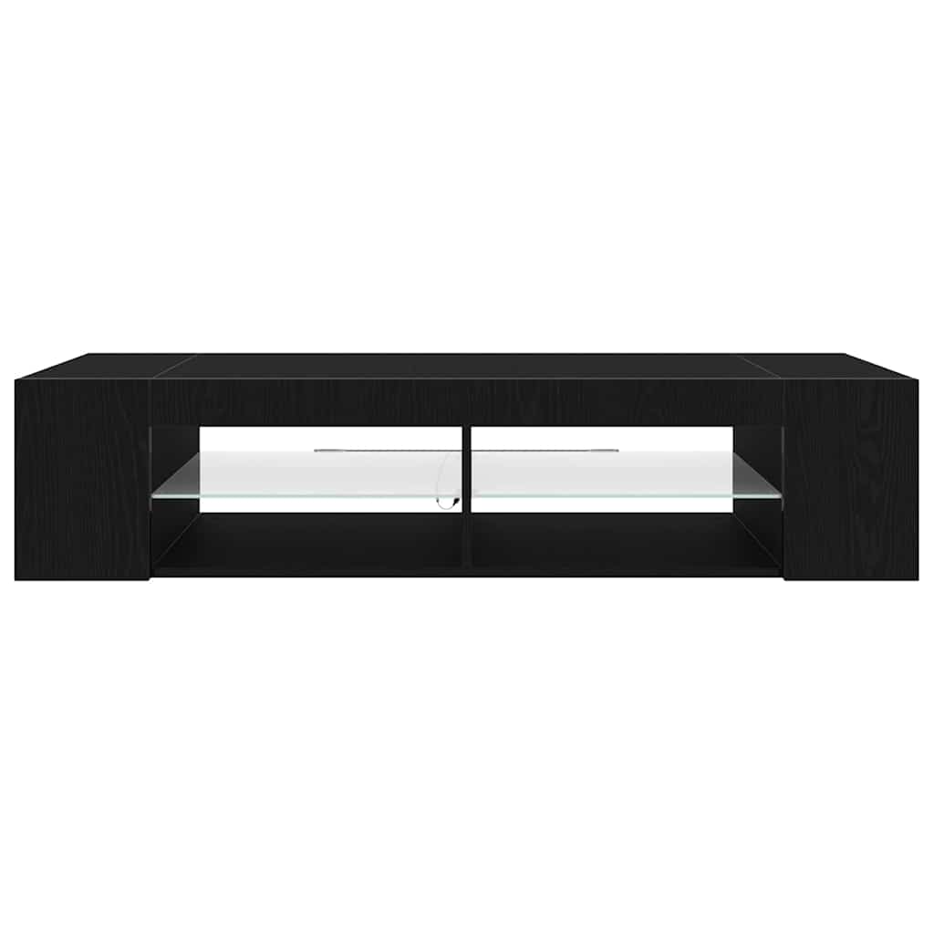 TV-skab 135 x 39 x 30 cm Sort eg Konstrueret træ