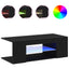 TV-skab 90 x 39 x 30 cm Sort eg Konstrueret træ