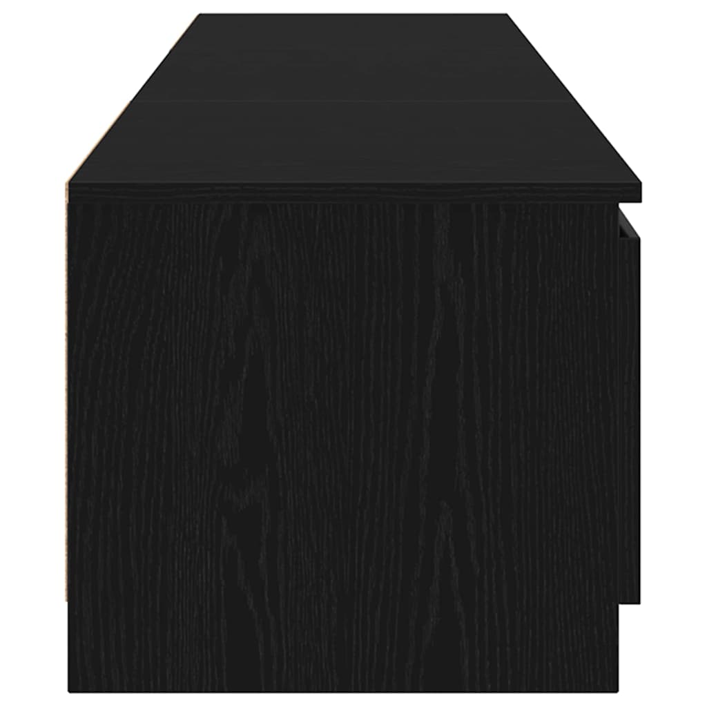 TV-skab 140 x 38,5 x 36 cm Sort eg Konstrueret træ