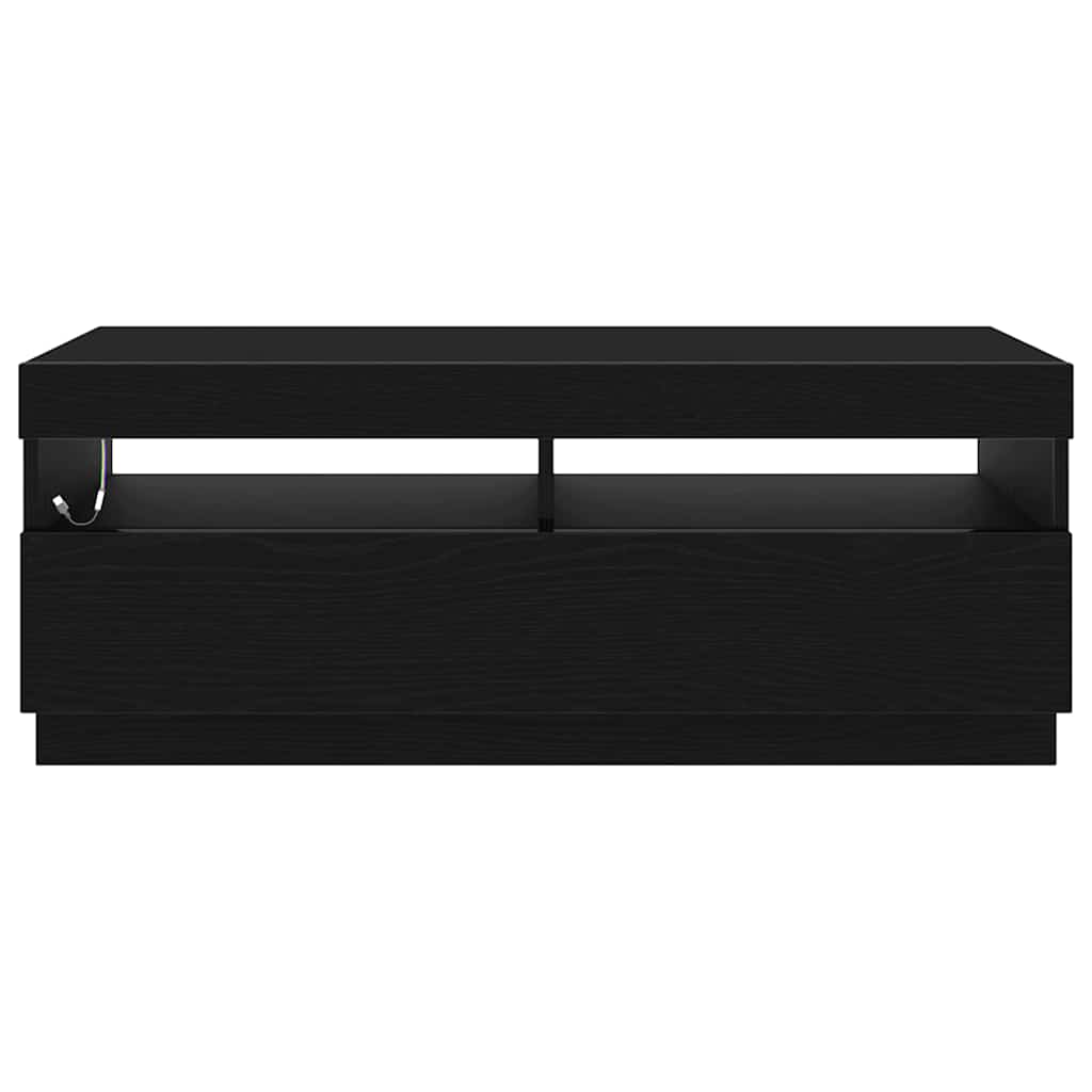 TV-skab 100 x 35 x 40 cm Sort eg Konstrueret træ