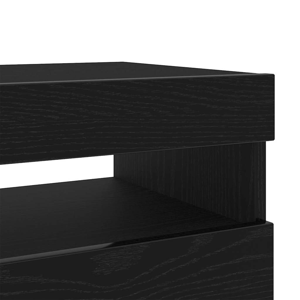 TV-skab 80 x 35 x 40 cm Sort eg Konstrueret træ
