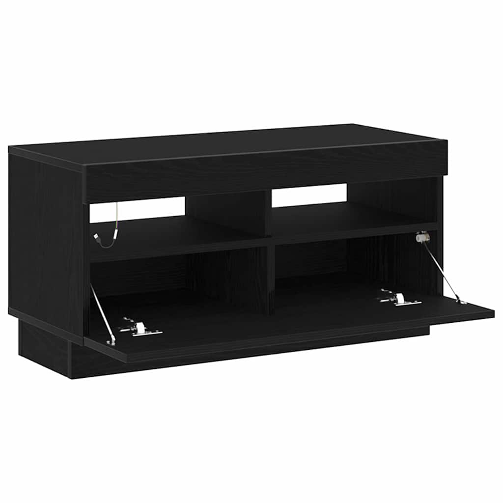 TV-skab 80 x 35 x 40 cm Sort eg Konstrueret træ