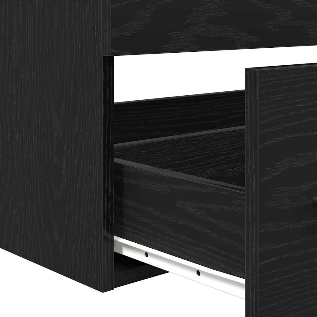 Vaskeskab Sort eg 90 x 45 x 1.5 cm Konstrueret træ