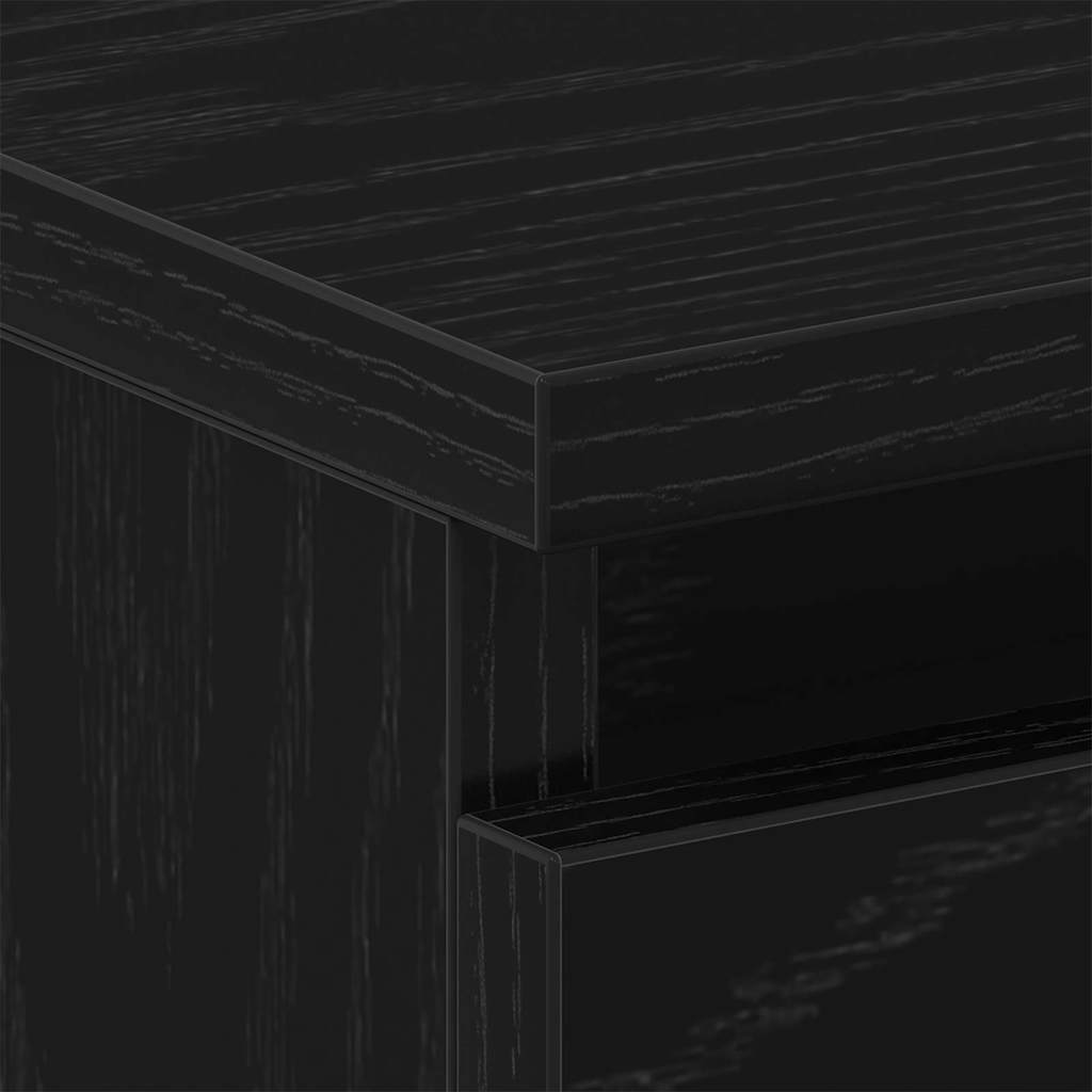 Natskab 2 stk. Sort eg 40 x 30 x 39 cm Konstrueret træ