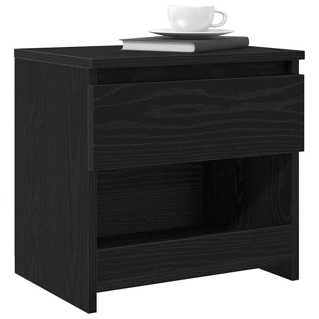 Natskab 2 stk. Sort eg 40 x 30 x 39 cm Konstrueret træ