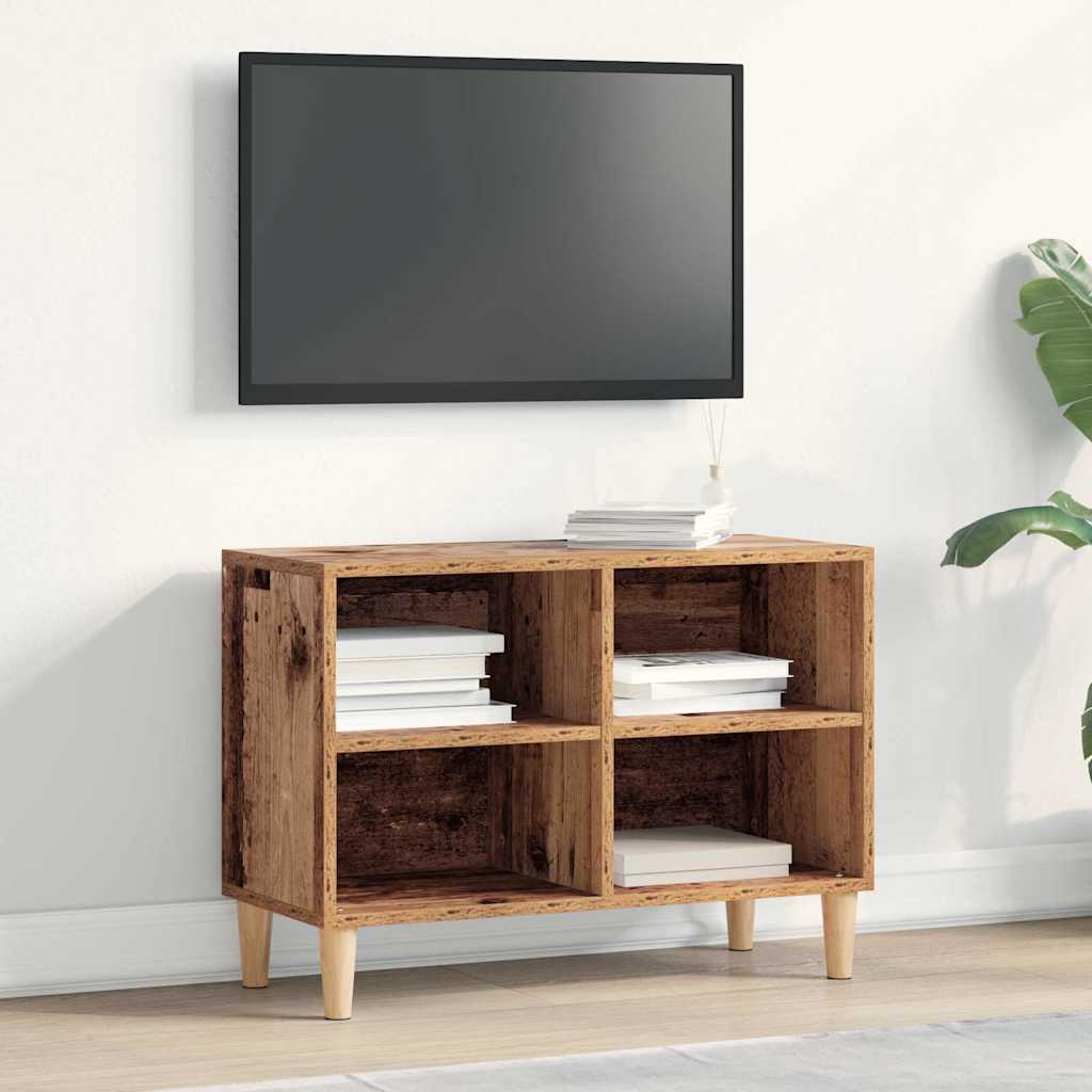TV-skab 69,5 x 30 x 50 cm Gammelt træ Konstrueret træ