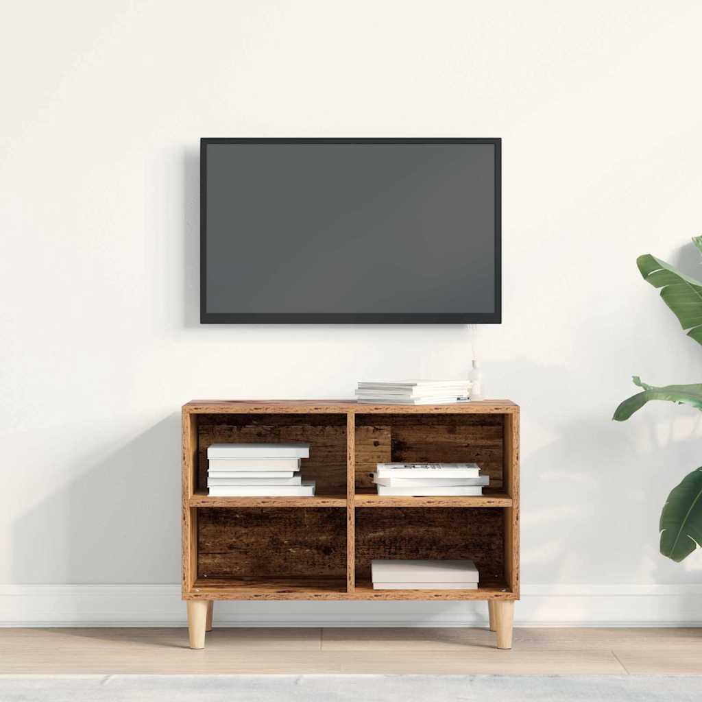 TV-skab 69,5 x 30 x 50 cm Gammelt træ Konstrueret træ