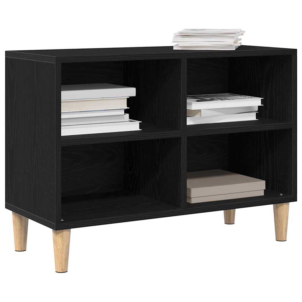 TV-skab 69,5 x 30 x 50 cm Sort eg Konstrueret træ