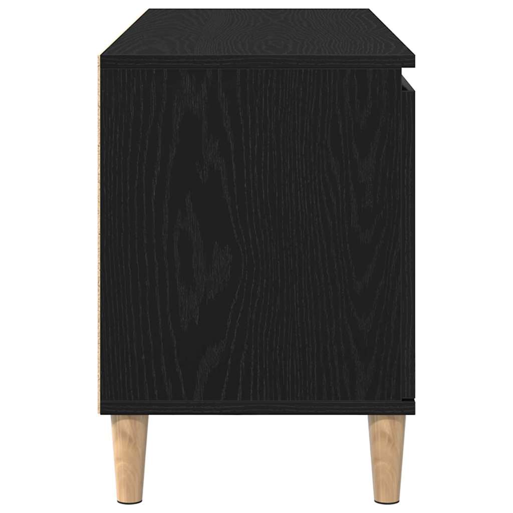TV-skab 102 x 35 x 50 cm Sort eg Konstrueret træ
