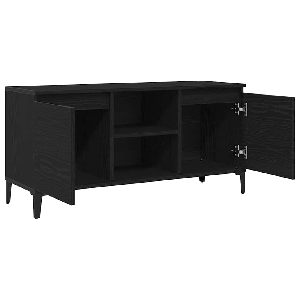 TV-skab 102 x 35 x 50 cm Sort eg Konstrueret træ