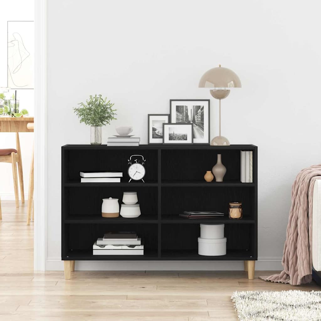 Sideboard 103,5 x 35 x 70 cm Konstrueret træ Sort eg