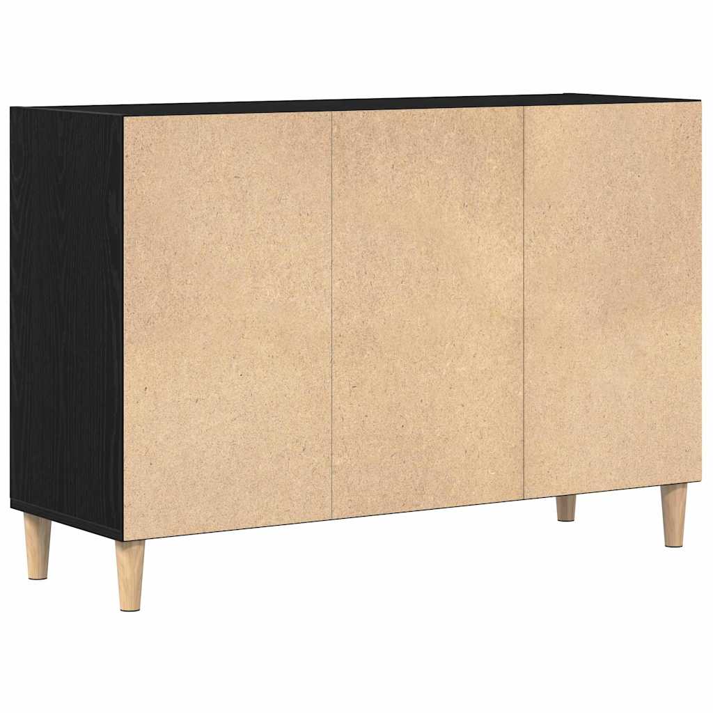 Sideboard 103,5 x 35 x 70 cm Konstrueret træ Sort eg