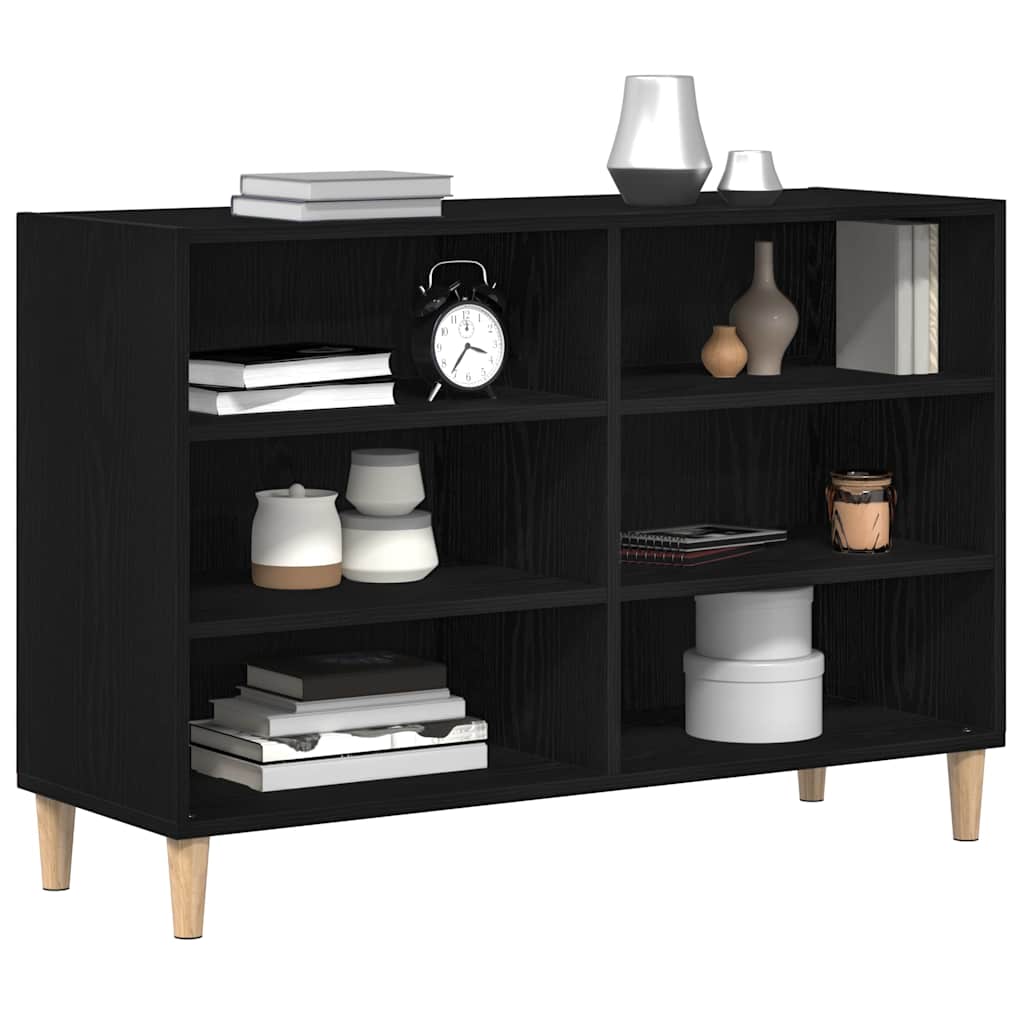 Sideboard 103,5 x 35 x 70 cm Konstrueret træ Sort eg