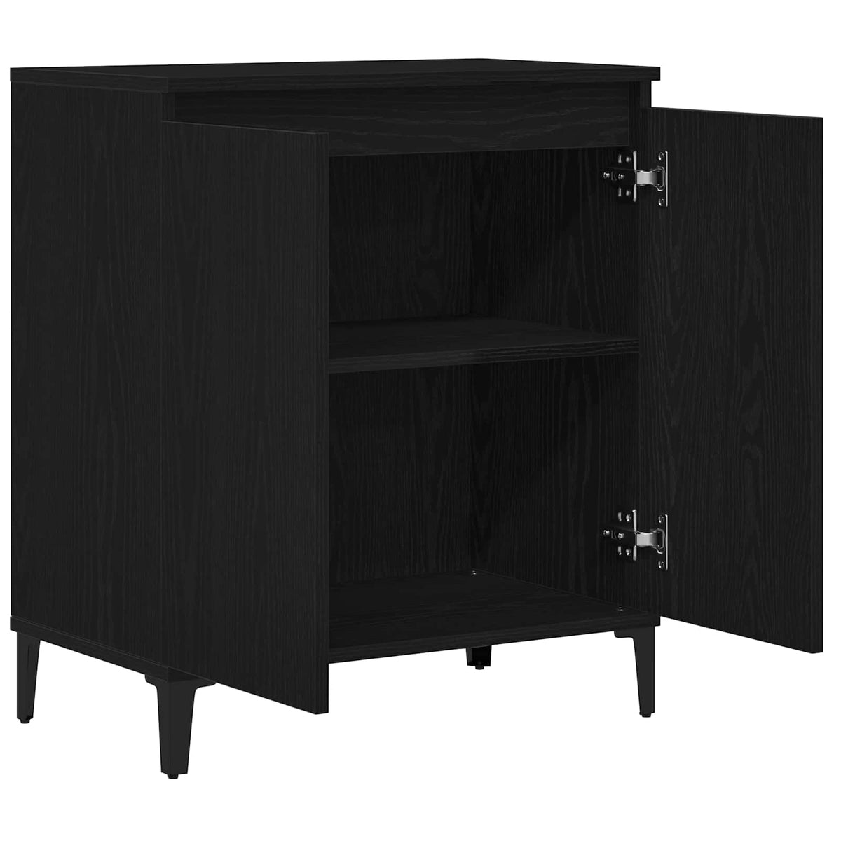 Sideboard Sort eg 60 x 35 x 70 cm Konstrueret træ